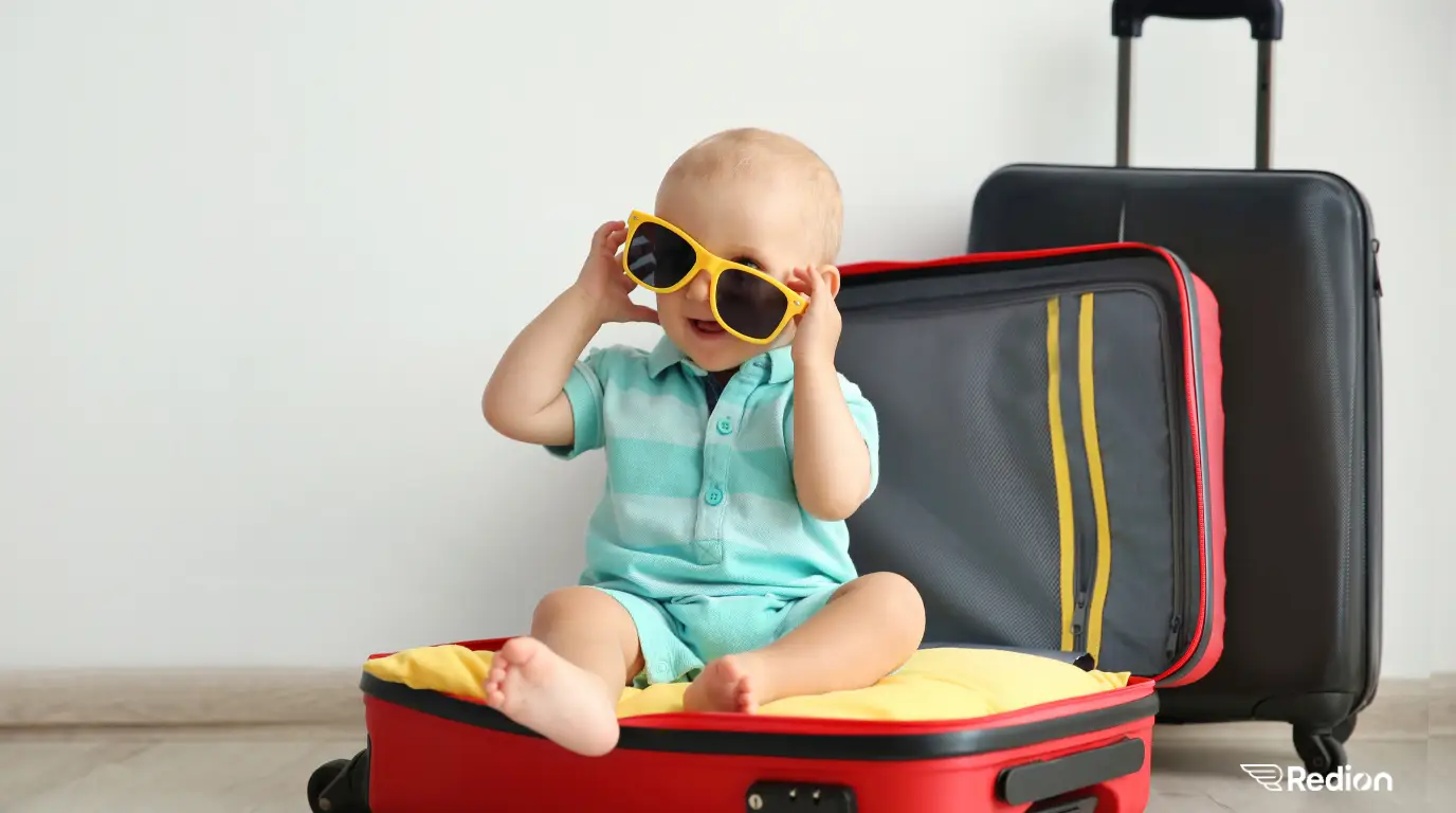 From what age can a baby fly on a plane?